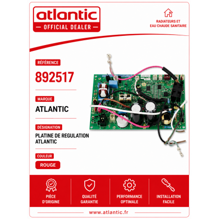PLATINE DE REGULATION ATLANTIC  Réf:892517