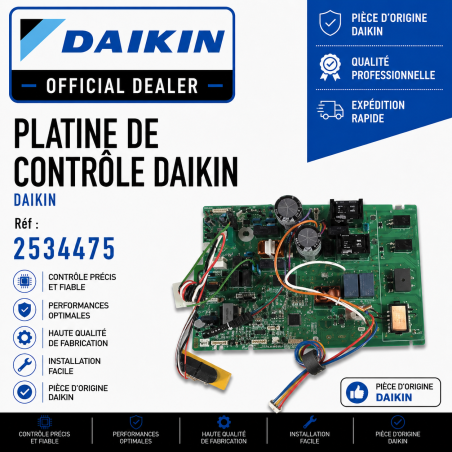 PLATINE DE CONTROLE  DAIKIN  Réf: 2534475
