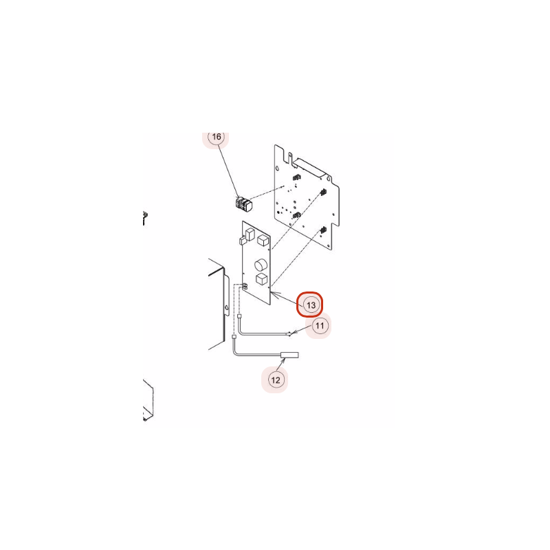 PLATINE DE CONTROLE HITACHI Réf: PMRAD60PPDR01