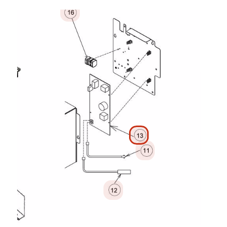 PLATINE DE CONTROLE HITACHI Réf: PMRAD60PPDR01