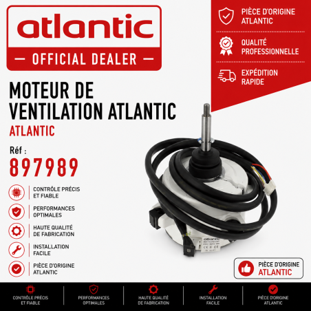 MOTEUR DE VENTILATION ATLANTIC Réf:897989