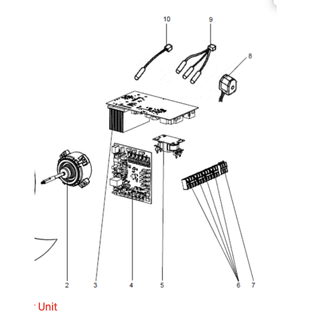 PLATINE DE CONTROLE MITSUBISHI Réf:E22T07450
