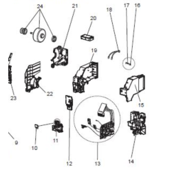 PLATINE DE CONTROLE MITSUBISHI Réf:G2W082410