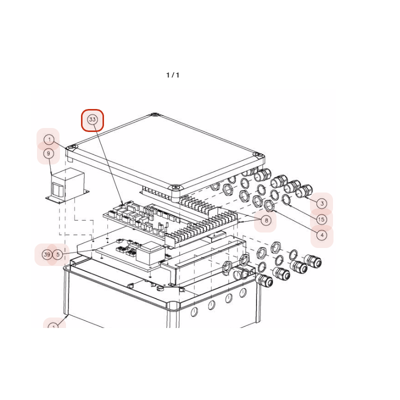 PLATINE PCB ADITIONAL WORK HITACHI Réf: E06666