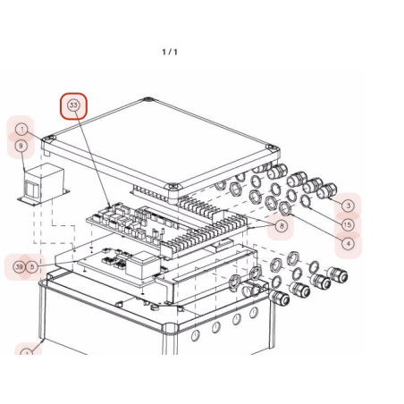 PLATINE PCB ADITIONAL WORK HITACHI Réf: E06666