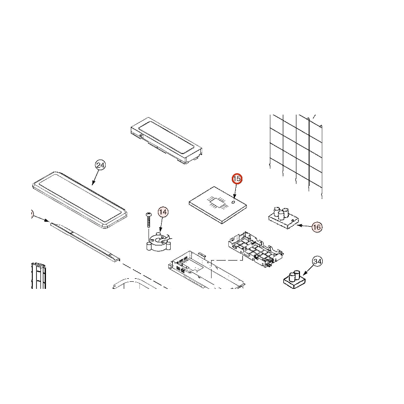 PLATINE PWB MAIN HITACHI réf: PMRAC50DH7901