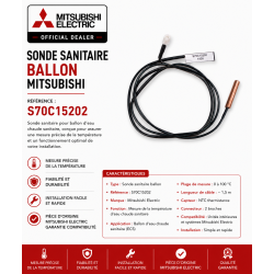 SONDE SANITAIRE BALLON MITSUBISHI Réf: S70C15202