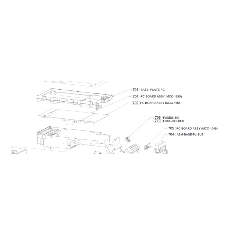 PLATINE DE REGULATION TOSHIBA Réf 43T6W311