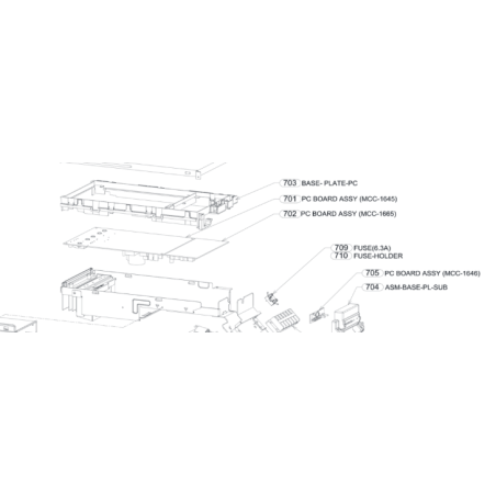 PLATINE DE REGULATION TOSHIBA Réf 43T6W311