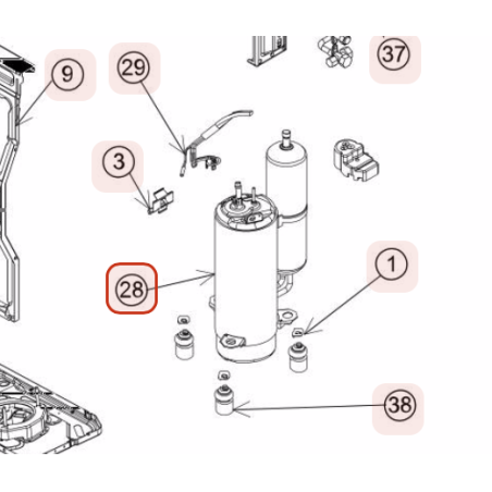COMPRESSEUR HITACHI Réf: PMRAM53NP3ES03