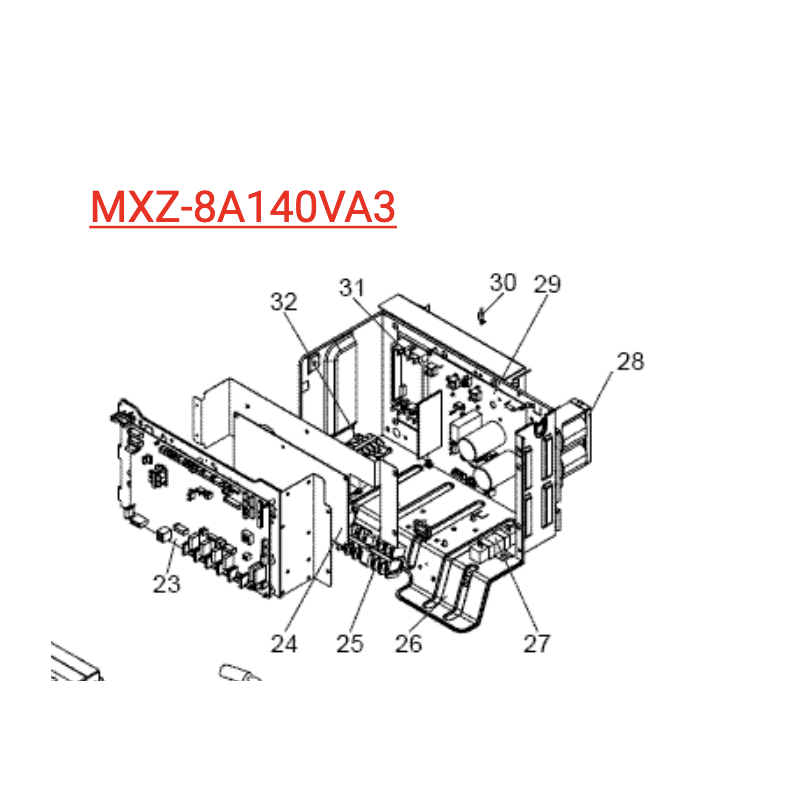 PLATINE DE CONTROLE MITSUBISHI Réf: T7WM46315