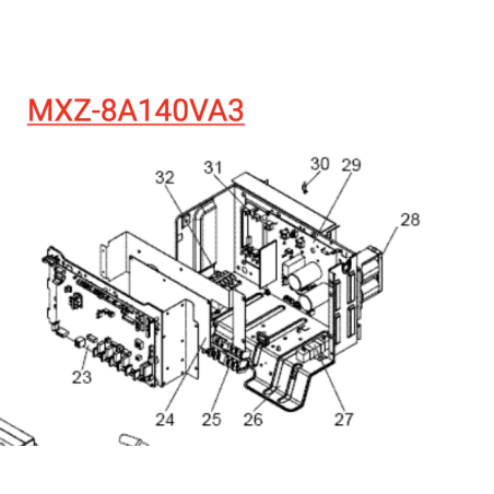 PLATINE DE CONTROLE MITSUBISHI Réf: T7WM46315