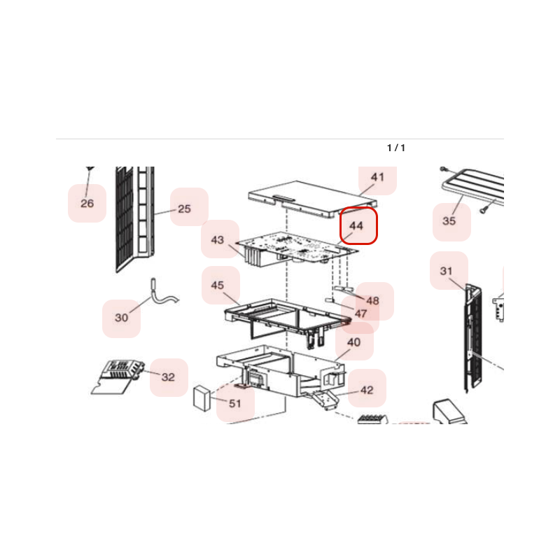 PLATINE DE COMMANDE HITACHI  RÉF:HWRACDJ50PHAEA01