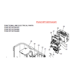 PLATINE DE PUISSANCE  MITSUBISHI Réf:T7WE93313 2
