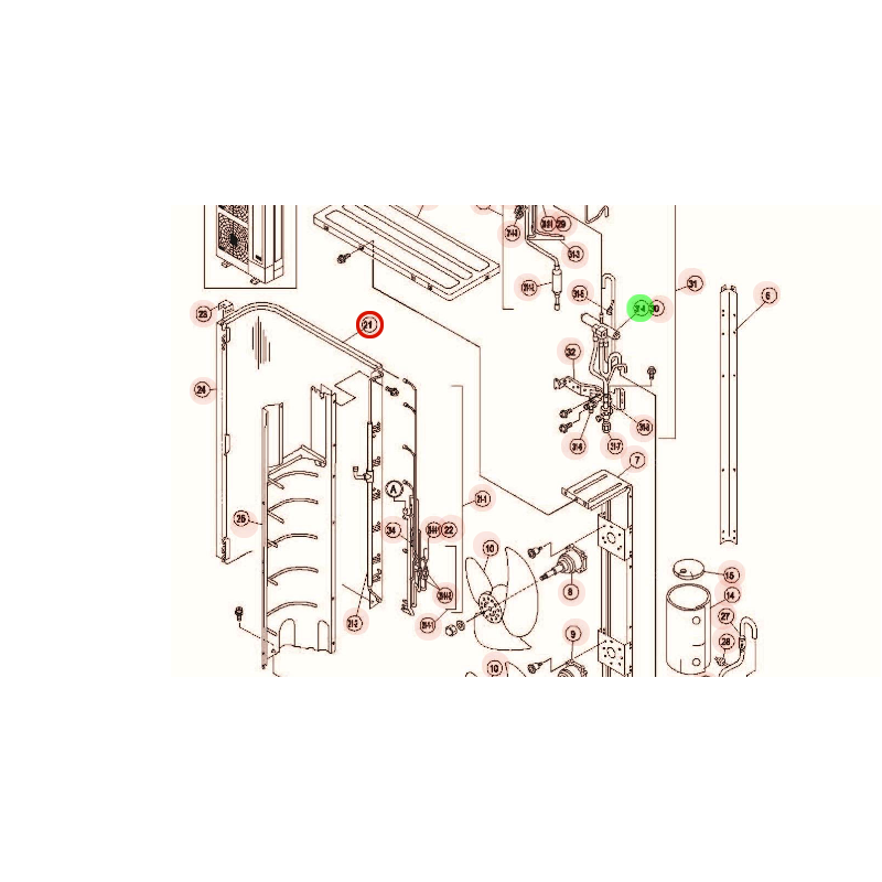 ÉCHANGEUR HITACHI RÉF:E03353