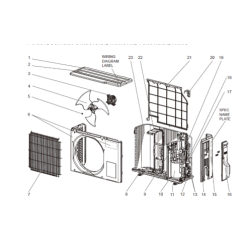 MOTEUR VENTILATEUR MITSUBISHI RÉF:G2W002350