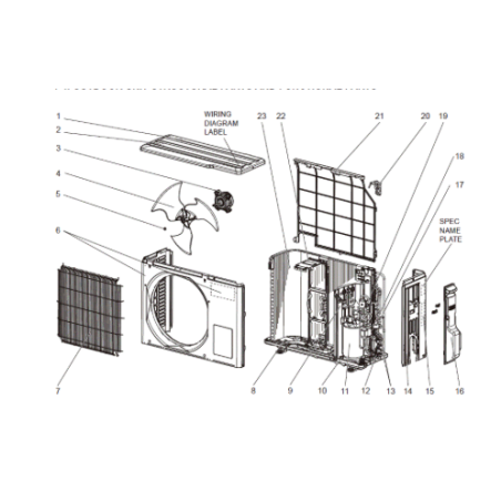MOTEUR VENTILATEUR MITSUBISHI RÉF:G2W002350