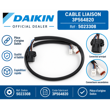 CABLE LIAISON 3P564820  DAIKIN Ref: 5023308