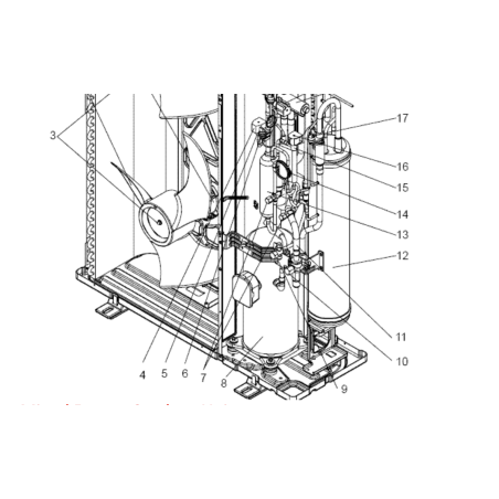 COMPRESSEUR ANB33FDCMT MITSUBISHI Réf : T974A0031