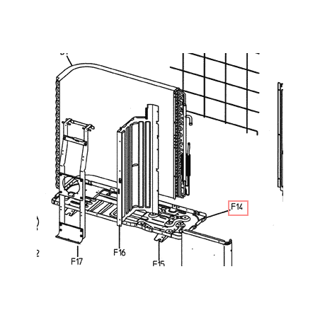BOTTOM FRAME STICKING METHOD DAIKN RÉF: 5001696