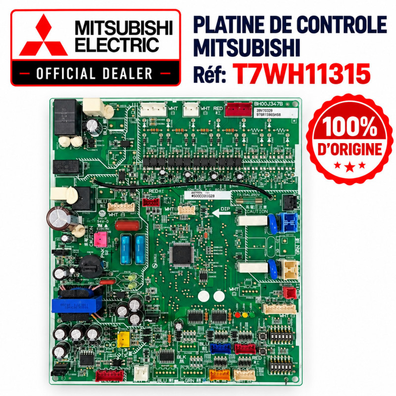 PLATINE DE CONTROLE MITSUBISHI Réf: T7WH11315