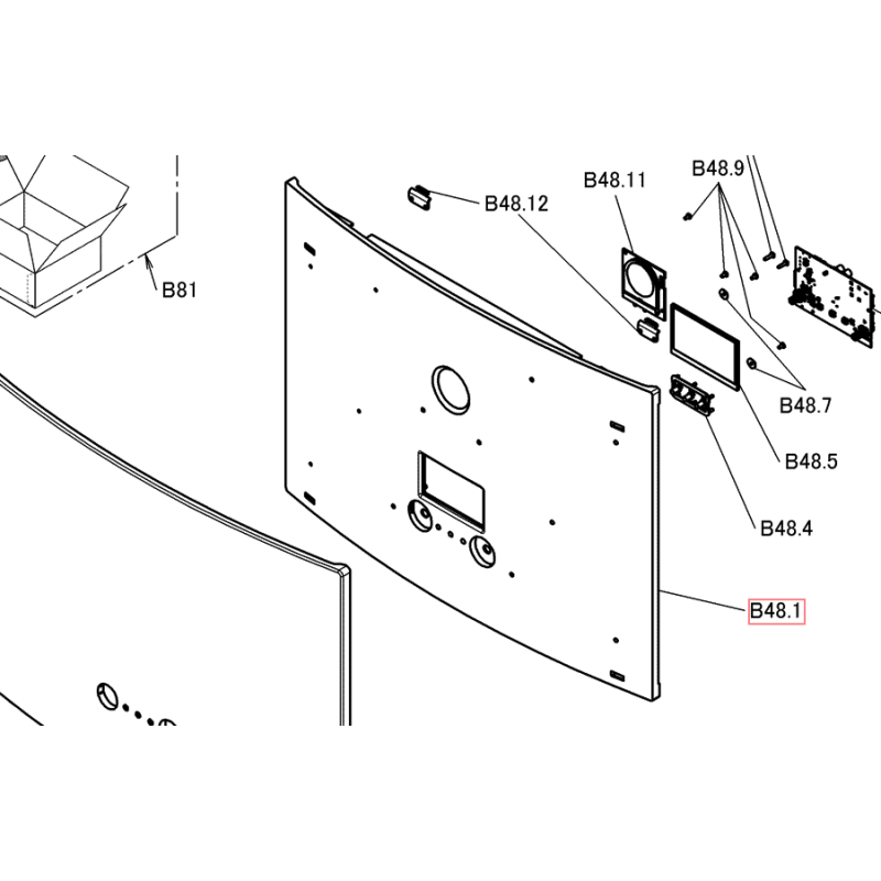 FRONT PANEL(RESIN) MMI2 DAIKIN Ref: 5035232