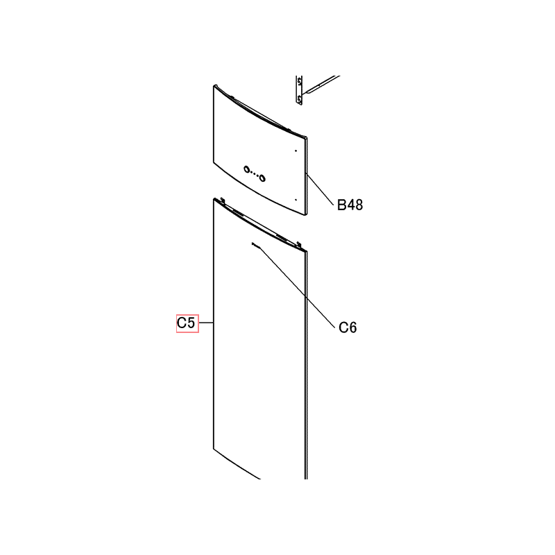 HABILLAGE AVANT (GRAND) 3P471065 2 B DAIKIN Ref: 5020784