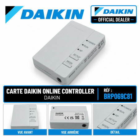 CARTE DAIKIN ONLINE CONTROLLER  Réf BRP069C81