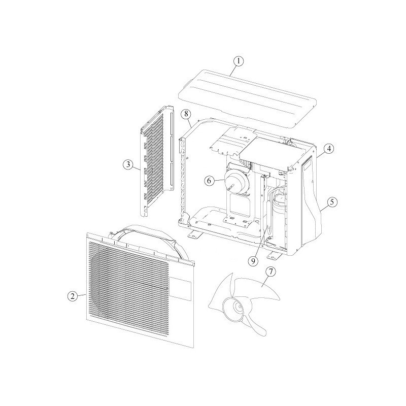 Moteur ventilation AOYR09LCC Atlantic