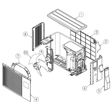 Moteur ventilation AOYV12LAC Atlantic
