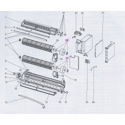 Moteur de turbine tangentielle bas MITSUBISHI  Réf:M211L9300 2