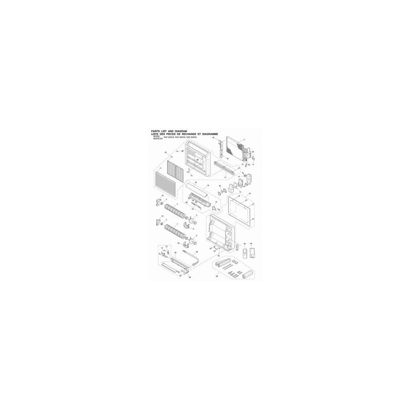 Support de ventilateur RAH25-35-50NH5 HITACHI
