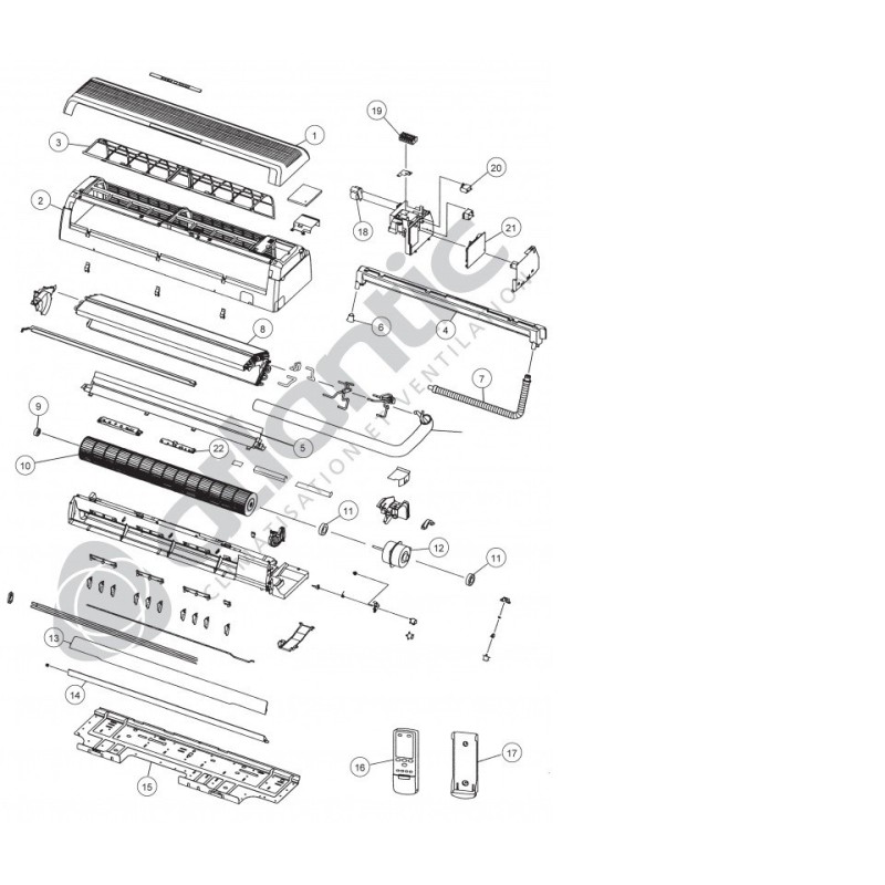 Filtre pour climatiseur Atlantic Fujitsu