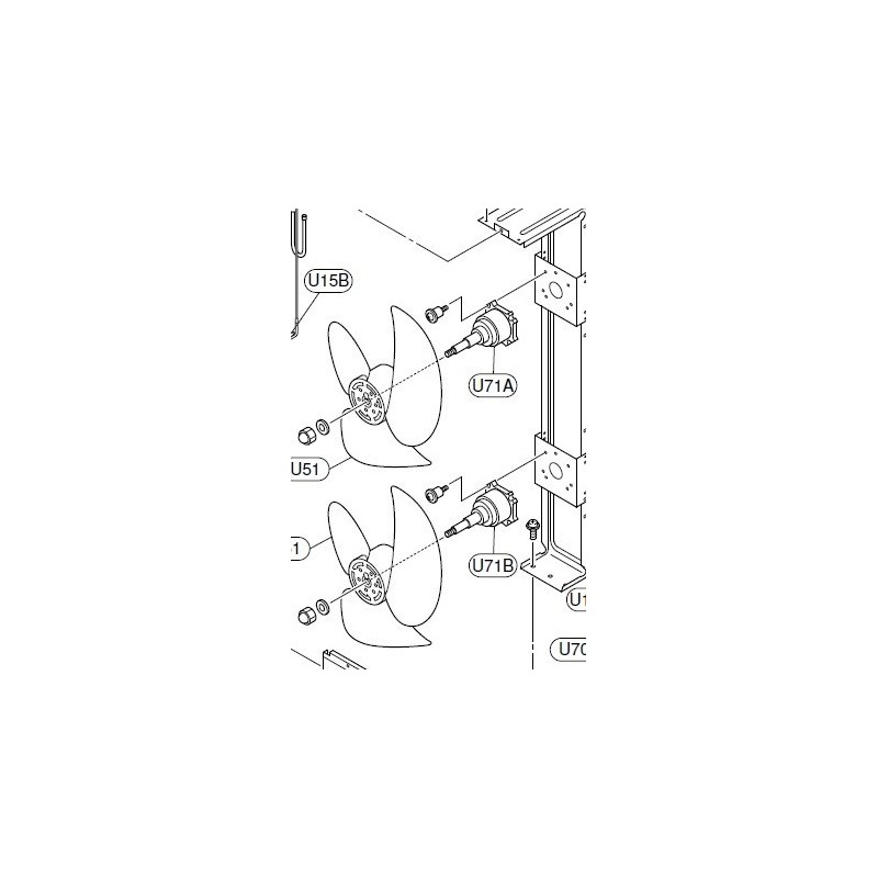 Moteur de ventilation extérieur HITACHI