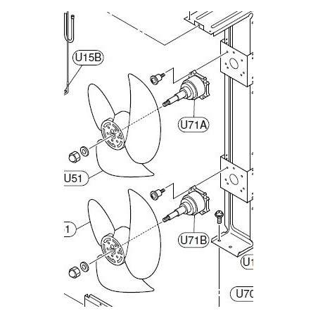 Moteur de ventilation extérieur HITACHI