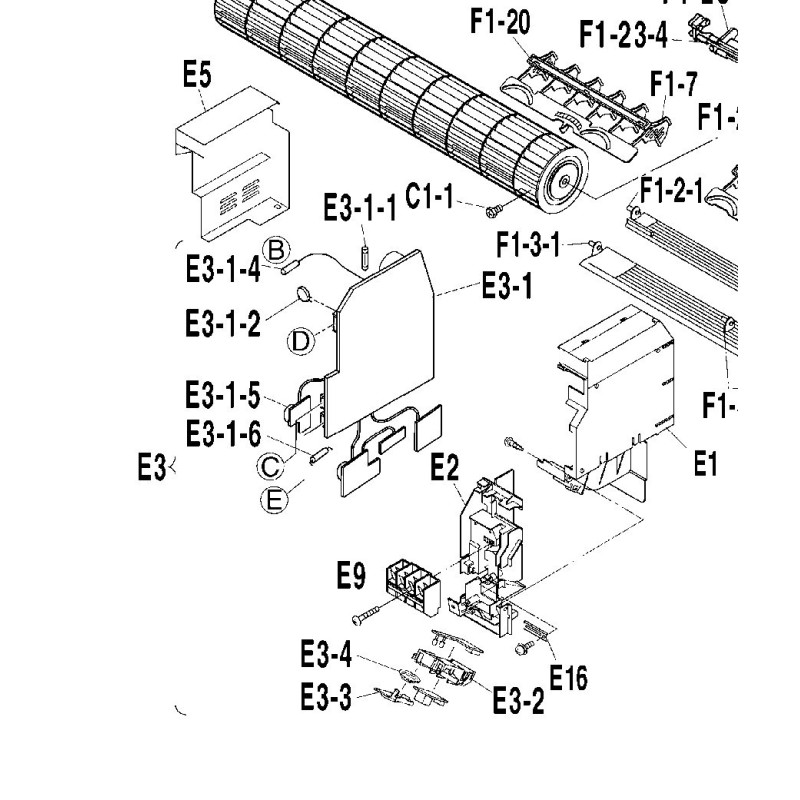 Platine électronique de contrôle Daikin