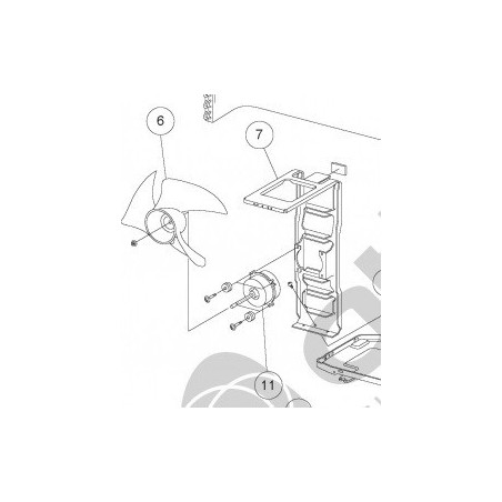 Support moteur ventilo condenseur Atlantic