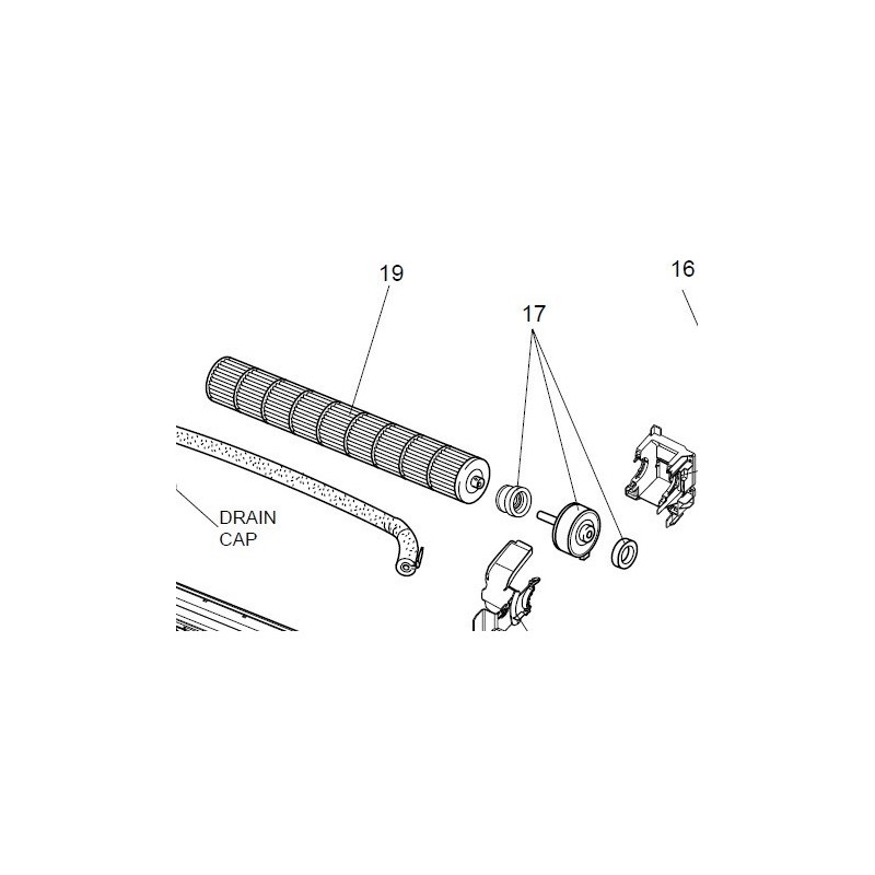 Moteur ventilo évaporateur
