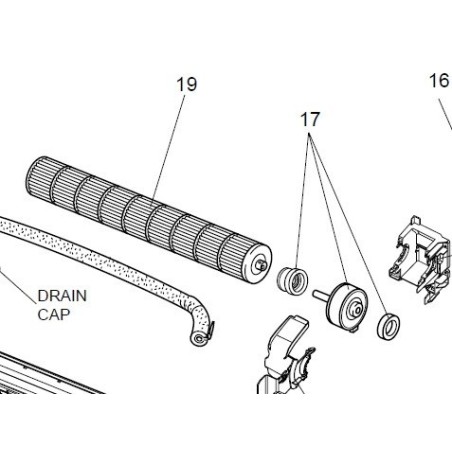 Moteur ventilo évaporateur