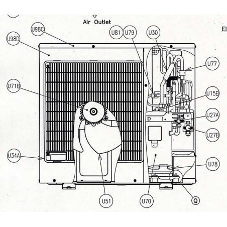 Moteur de ventilateur Hitachi