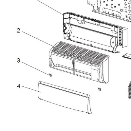 Volet façade Mitsubishi Electric