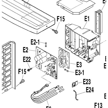 Platine électronique filtre Daikin