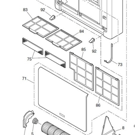 Filtre purificateur d'air