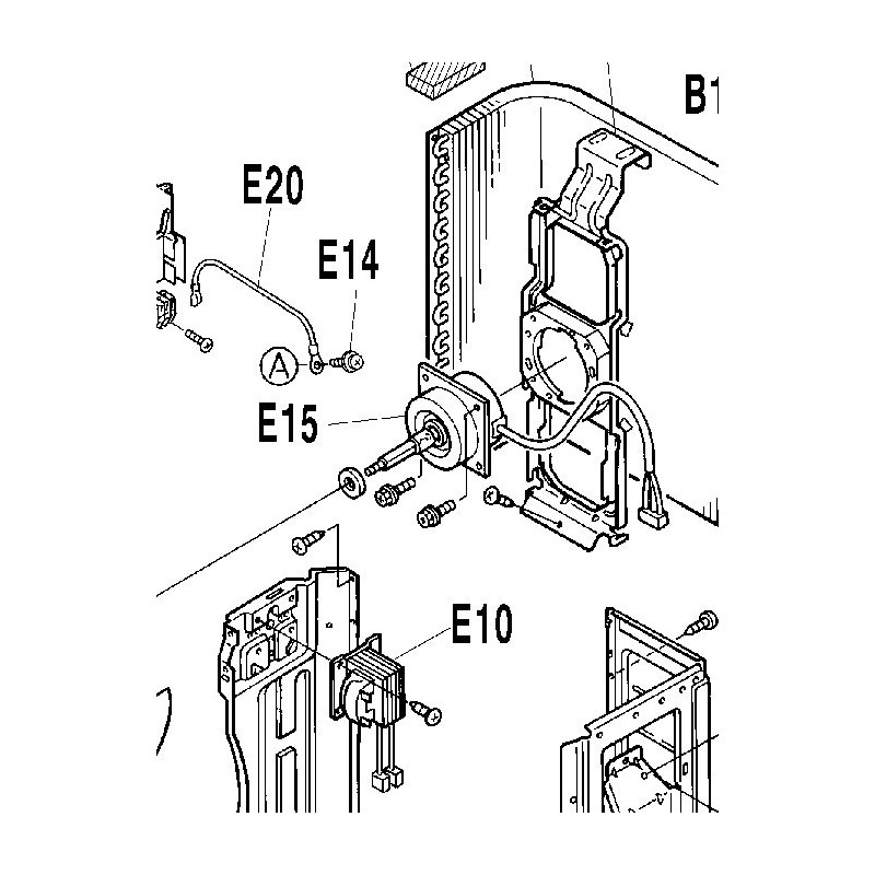 Moteur ventilation extérieur KF220-25P DAIKIN