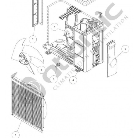 Grille de protection condenseur AOYG12LLC Atlantic