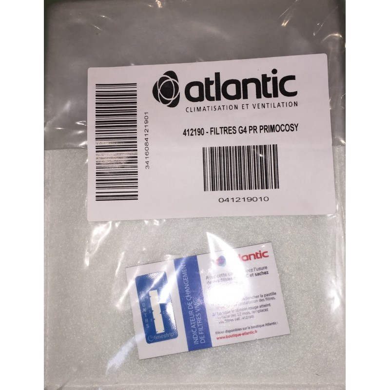 Atlantic 412190  Filtres G4 pour VMC double flux Primocosy (x2)