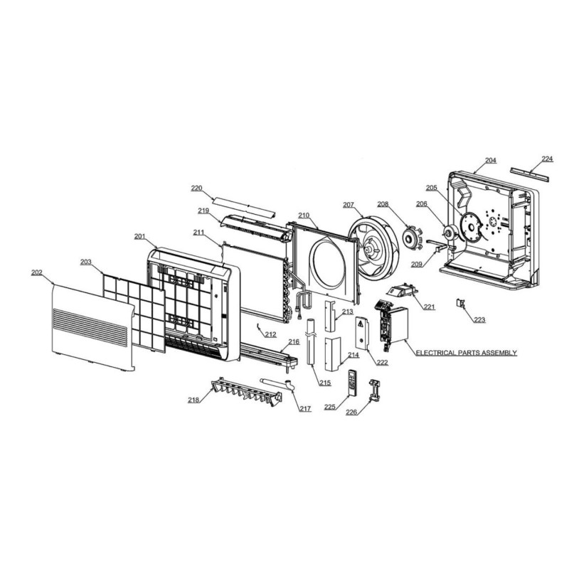 moteur ventilateur intérieur toshiba réf :43T21424