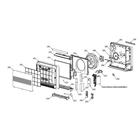 moteur ventilateur intérieur toshiba réf :43T21424