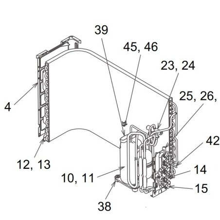 Compresseur toshiba réf:43041635