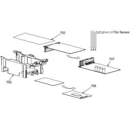 Platine de contrôle toshiba réf:4306v021